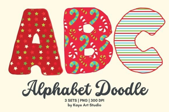Christmas Alphabet Clipart PNG: A Festive Graphics Treasure