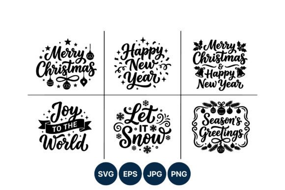 Christmas and New Year Calligraphic: A Must-Have for Handmade Graphics