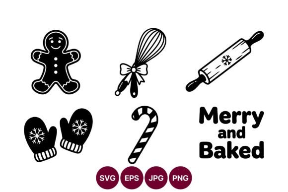 Christmas Baking Vector Icons: A Festive Embroidery Review