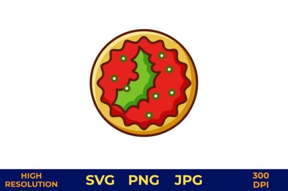 Christmas Cookie Vector: A Festive Graphic for Holiday Creations
