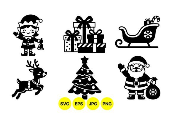 Christmas Holiday Icon Clipart: A Must-Have for Festive Graphics