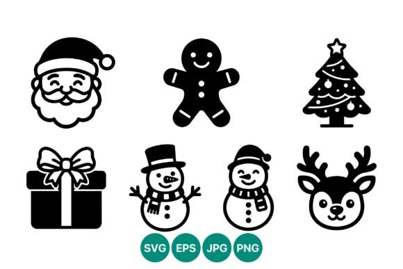 Christmas Holiday Icons: A Simple Graphics Set for Publishers