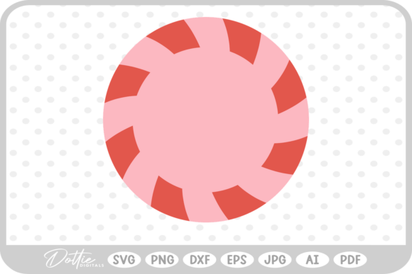 Christmas Peppermint SVG PNG DXF: A Festive Graphics Delight