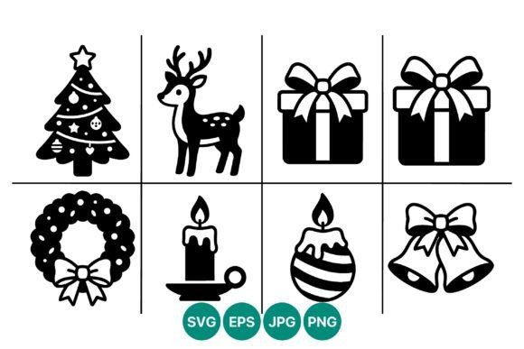 Christmas Tree Reindeer Gift Candle: A Versatile Graphics Set
