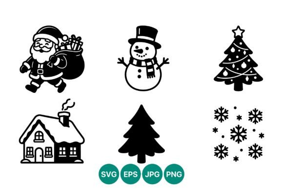 Christmas Vector Icons Set: Perfect for Festive Graphics