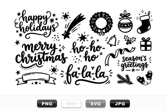Review: Hand Lettered Christmas Clipart