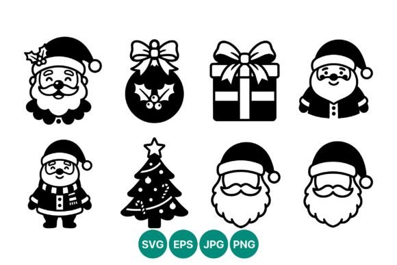 Review: Santa Claus Christmas Icon Set for Graphics & Illustrations