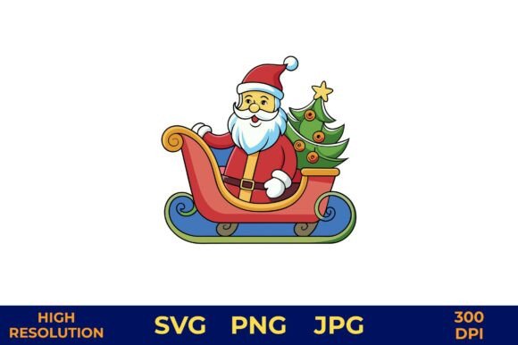 Review: Santa in Sleigh with Christmas Tree Graphics